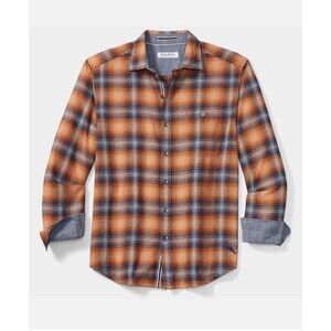 Tommy Bahama Mens Plaid Long Sleeve Shirt Canyon Beach 2XLT